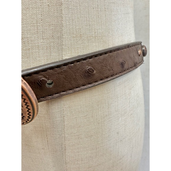 Silver Strike Brown Leather Fringe Belt‎ Western Studded Boot Bracelet NWT main image 12